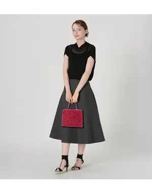 スタンダード/スクエア ミディアム(Dリング付き)/フクシアピンク