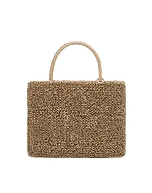 スタンダード/スクエア ミディアム(Dリング付き)/エナメルキャメル