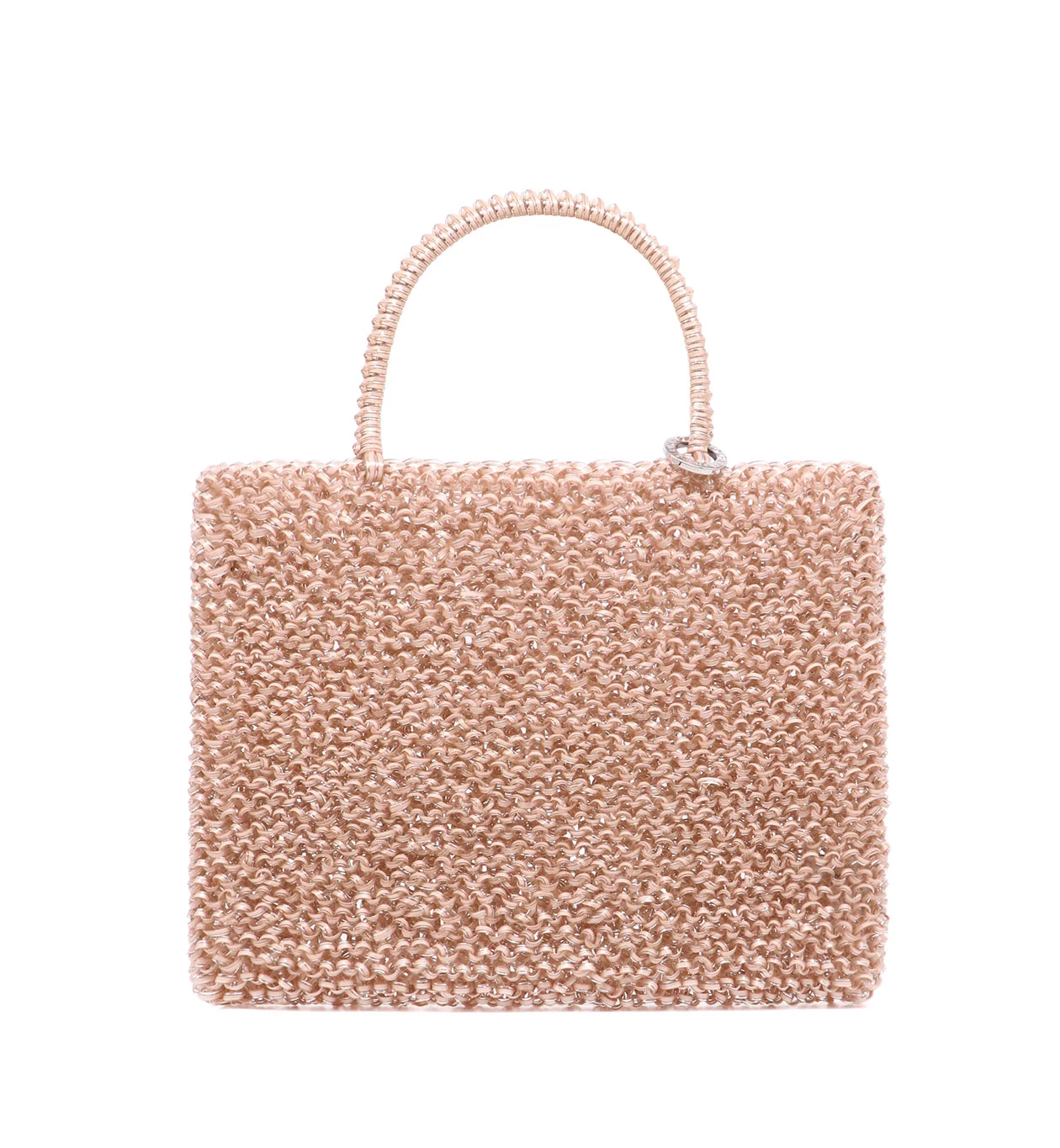 スタンダード/スクエア ミディアム(Dリング付き)/サーモンゴールド