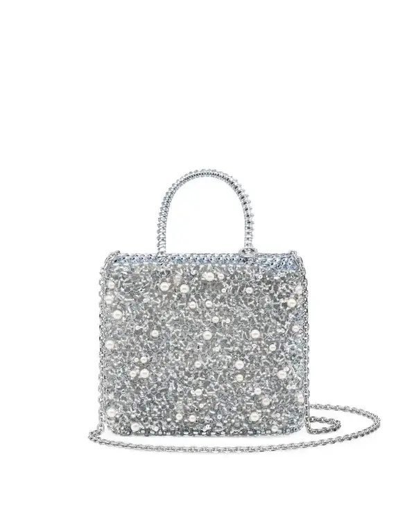 ペルラ グリッター/スクエア スモール/ブルーシルバー