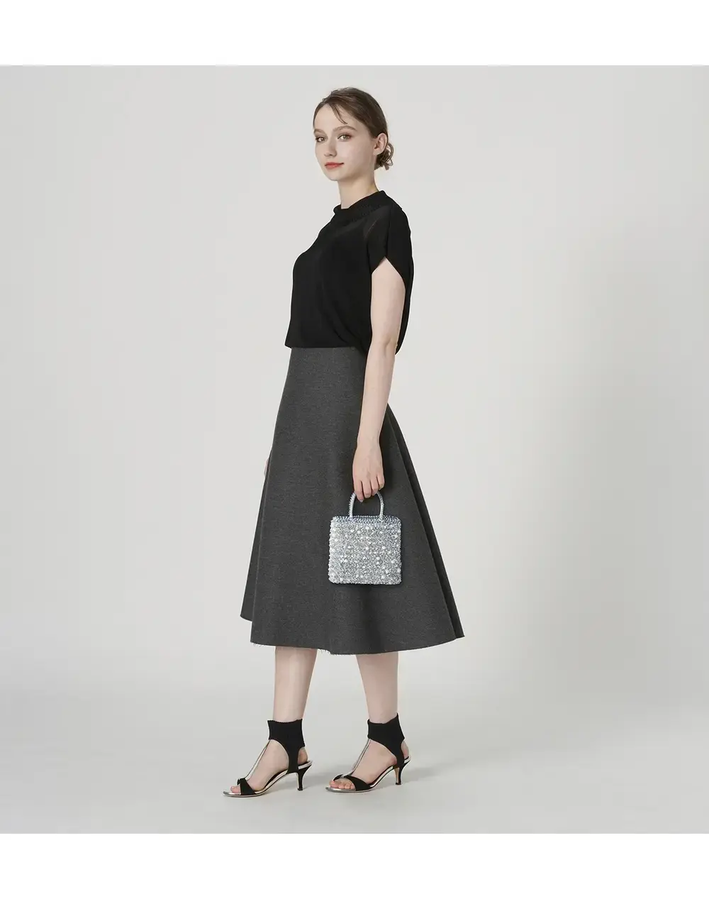 ペルラ グリッター/スクエア スモール/ブルーシルバー