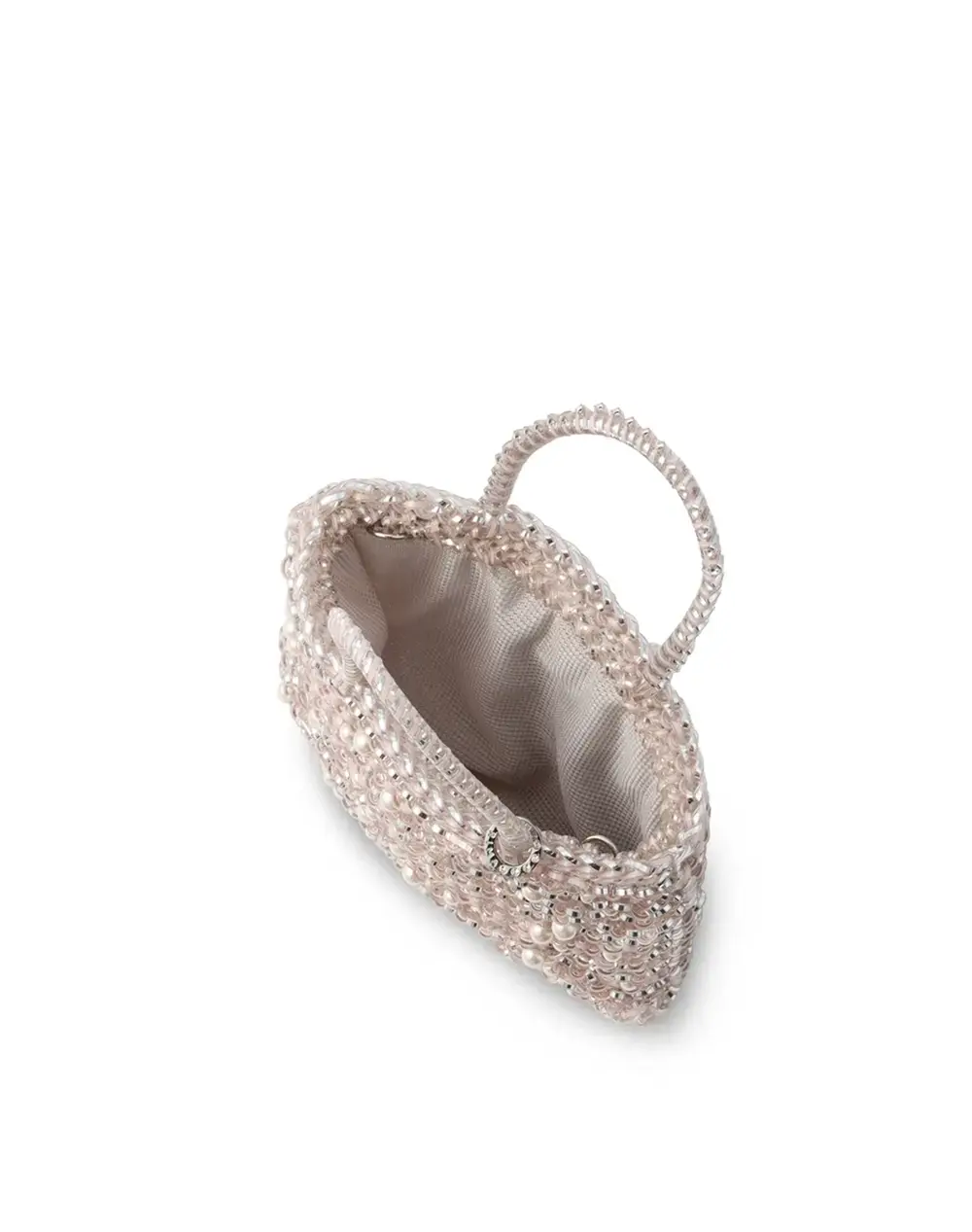 ペルラ グリッター/スクエア スモール/パウダリーピンクシルバー