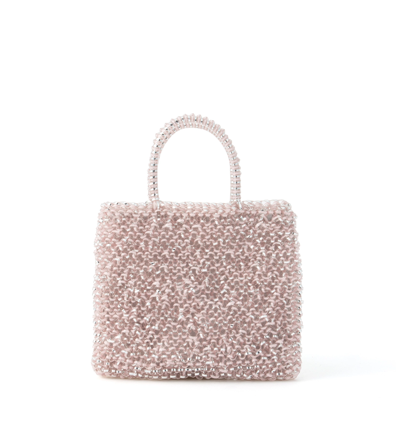 アンテプリマ ペルラグリッター パウダリーピンクシルバー ペルラ グリッター/スクエア ミディアム/パウダリーピンク