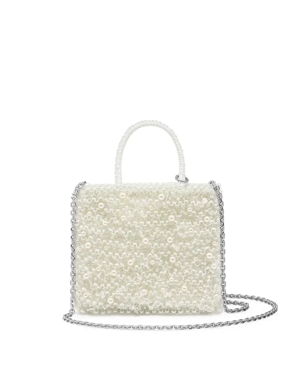 ペルラ グリッター/スクエア スモール/オーロラホワイト