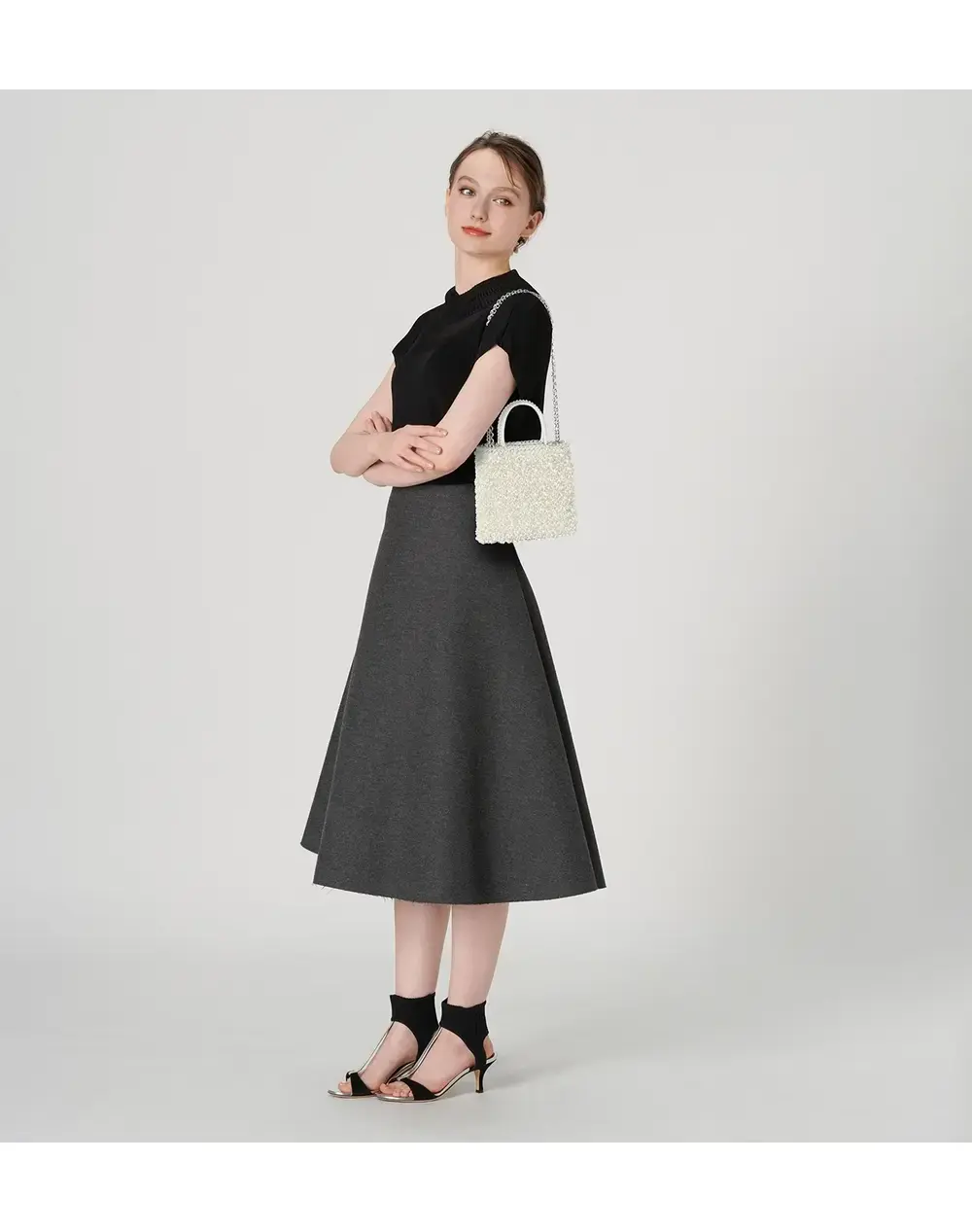 ペルラ グリッター/スクエア スモール/オーロラホワイト