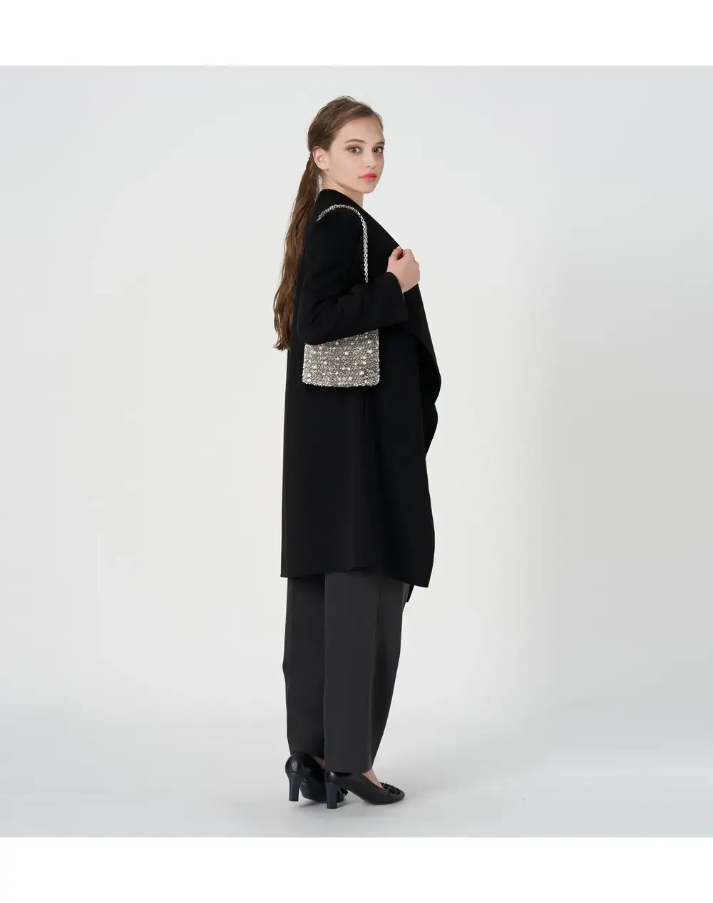 ペルラ グリッター/スクエア スモール/ファンゴカーキシルバー