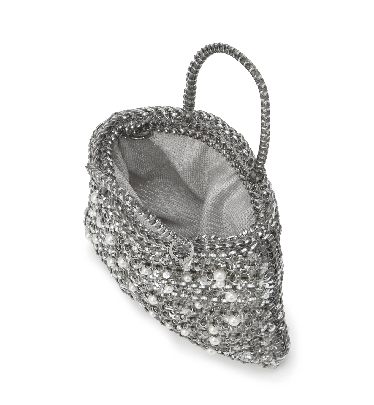 ペルラ グリッター/スクエア スモール/ファンゴカーキシルバー