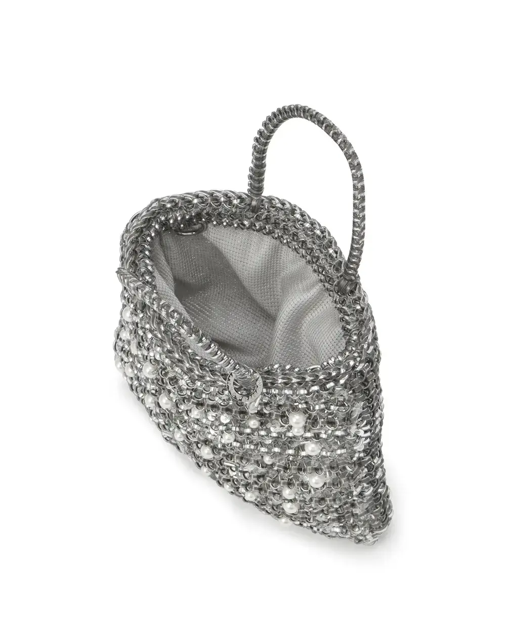 ペルラ グリッター/スクエア スモール/ファンゴカーキシルバー