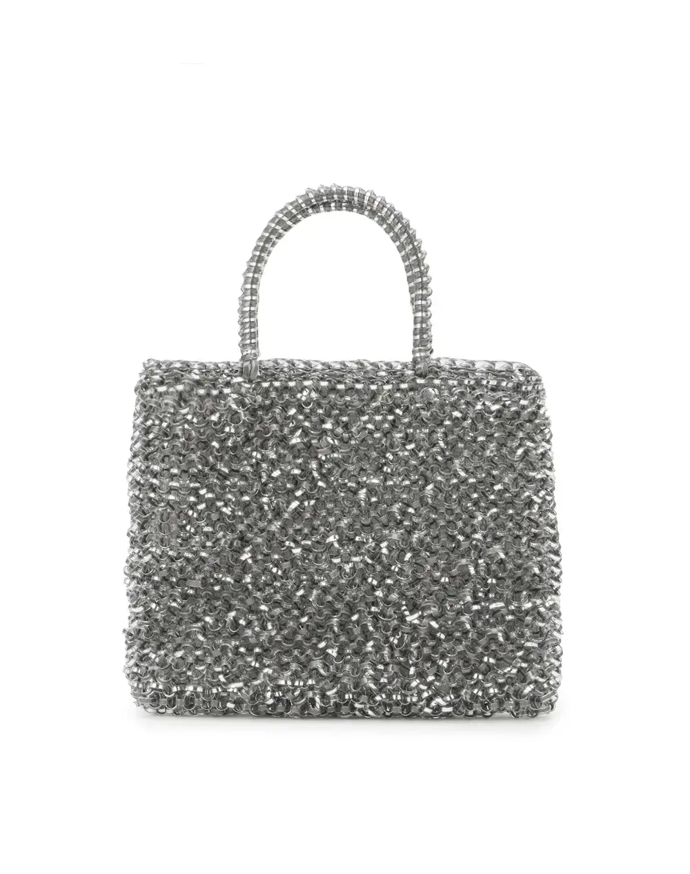 ペルラ グリッター/スクエア スモール/ファンゴカーキシルバー