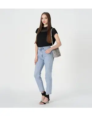 ペルラ グリッター/バケットバッグ/ラベンダーシルバー【一部店舗先行販売商品】