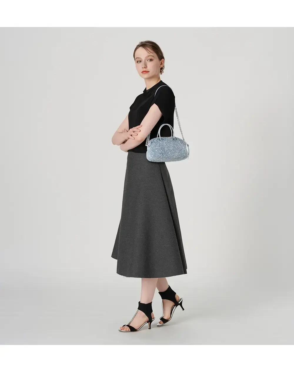 コンフェット/ミディアム/ブルーシルバー