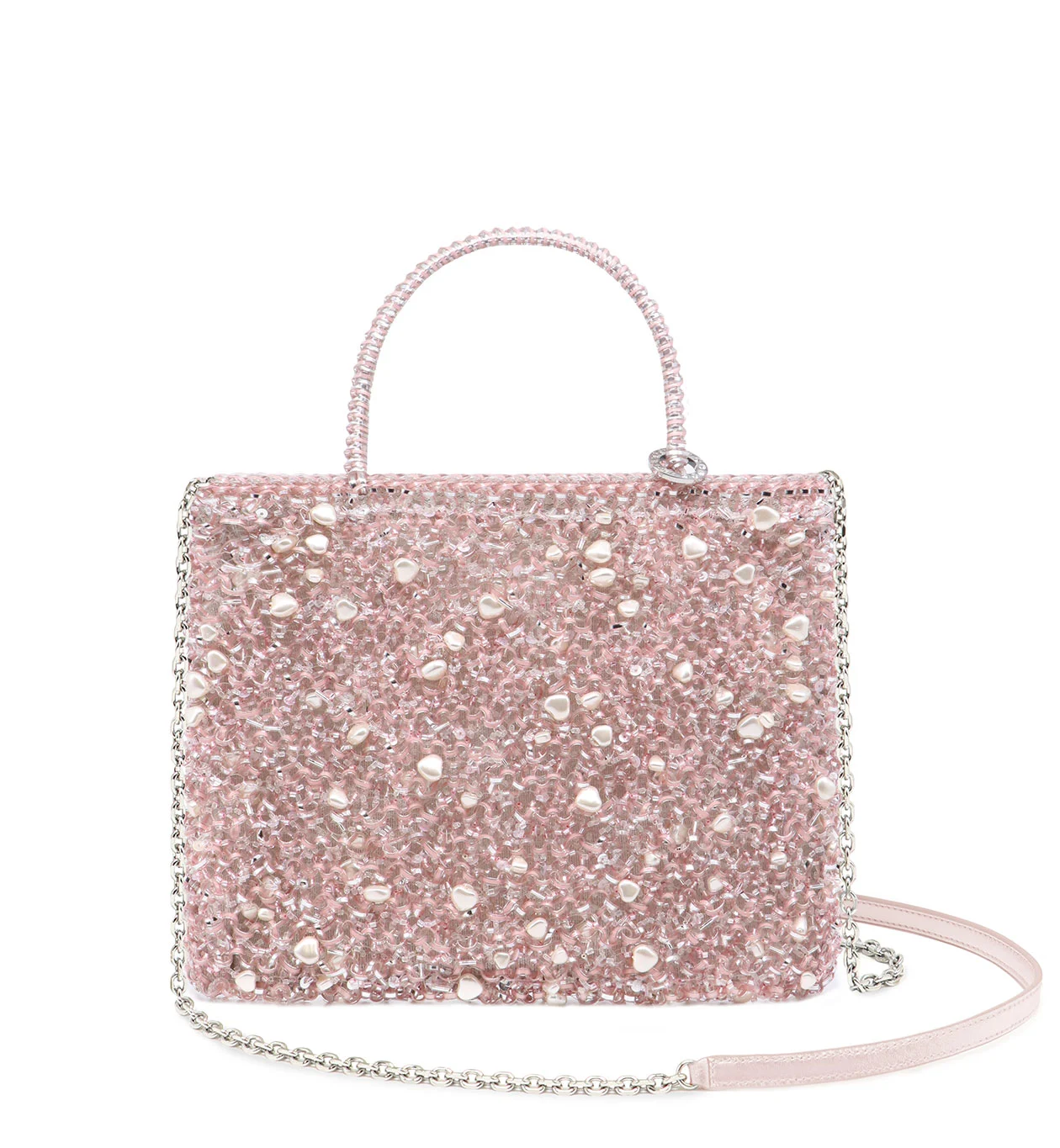 クオーリ ペルラ グリッター/ミディアム/フラミンゴシルバー【一部店舗先行販売商品】