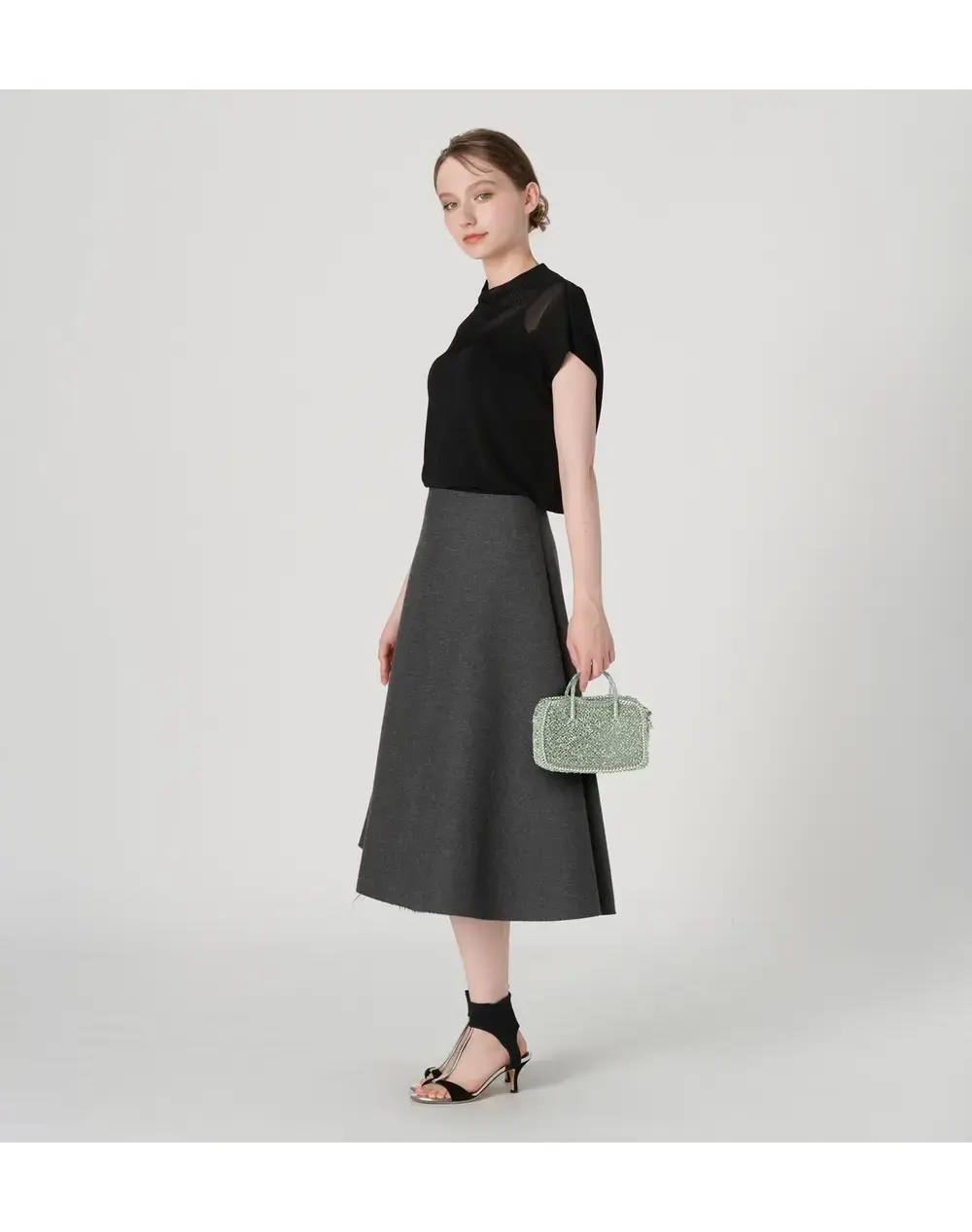 ボクシー/スモール/グリーングレーシルバー