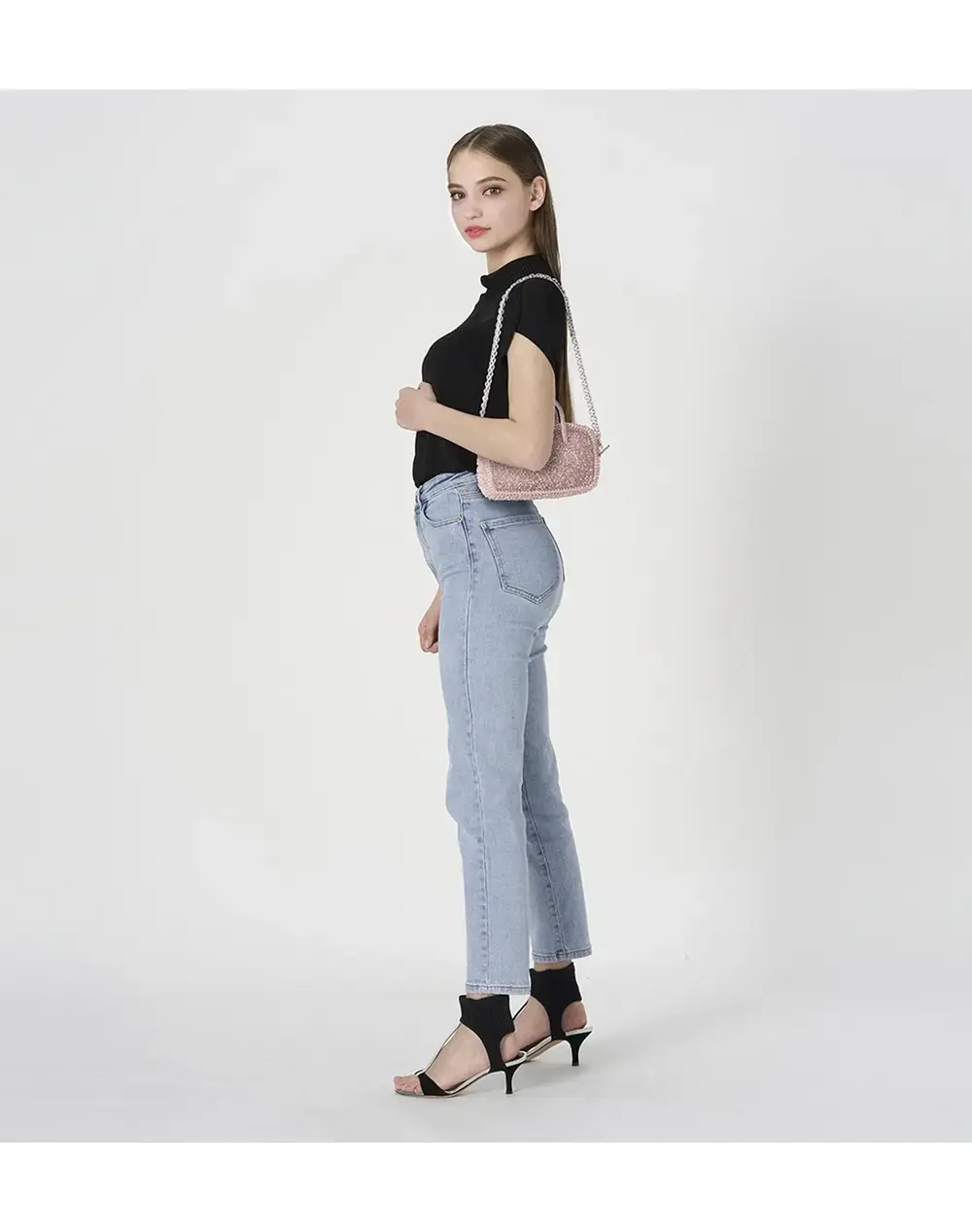 ボクシー/スモール/フラミンゴシルバー