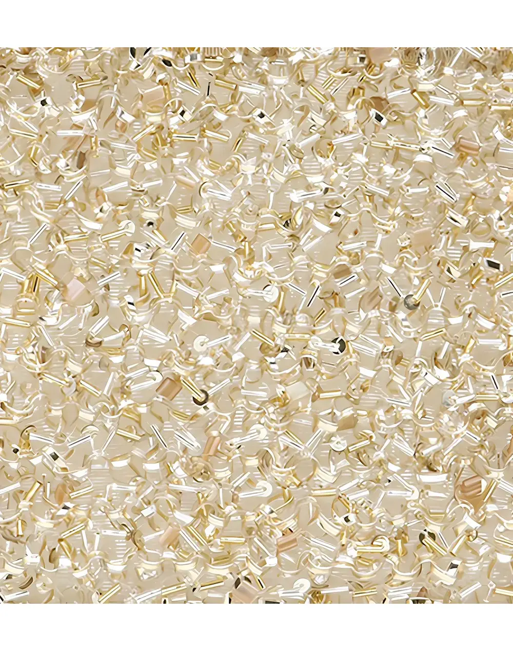 ワイヤー グリッター*S/スクエア スモール/シルバーゴールド