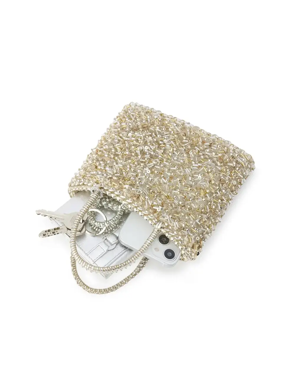 ワイヤー グリッター*S/スクエア スモール/シルバーゴールド