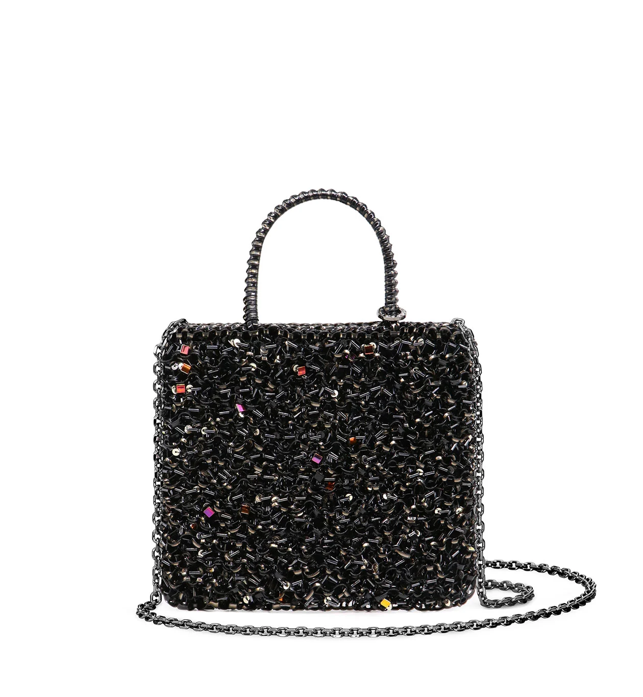 ワイヤー グリッター*S/スクエア スモール/ディープブラック