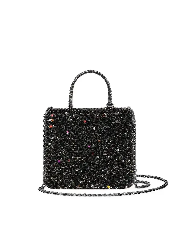 ワイヤー グリッター*S/スクエア スモール/ディープブラック