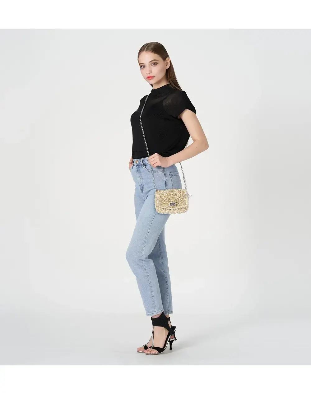 ワイヤー グリッター*S/ショルダー/シルバーゴールド