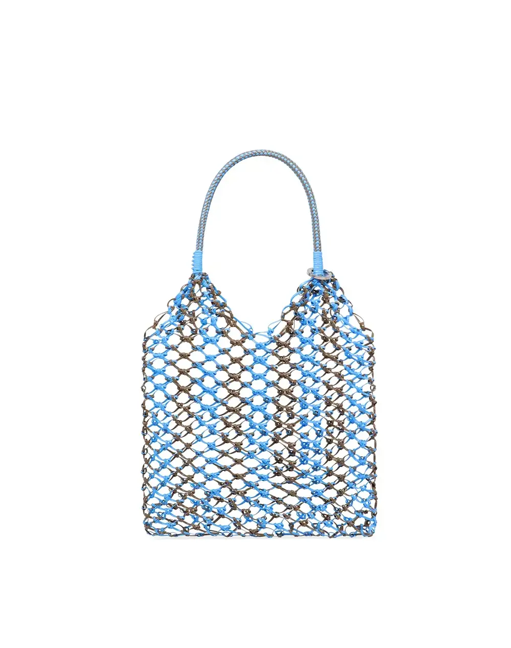 マクラメ RE/スモール/エナメルスカイブルー×エナメルファンゴカーキ【一部店舗先行販売商品】