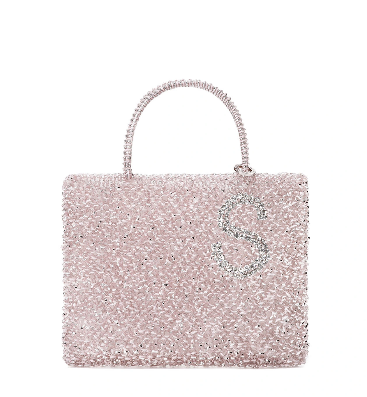 ニュー フィグーラ/ミディアム/1文字/パウダリーピンクシルバー