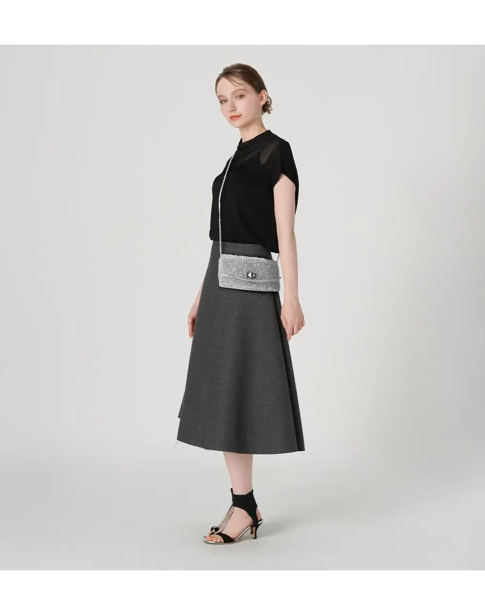 【20%OFF】ルッケット II /フラットポーチ/シルバー