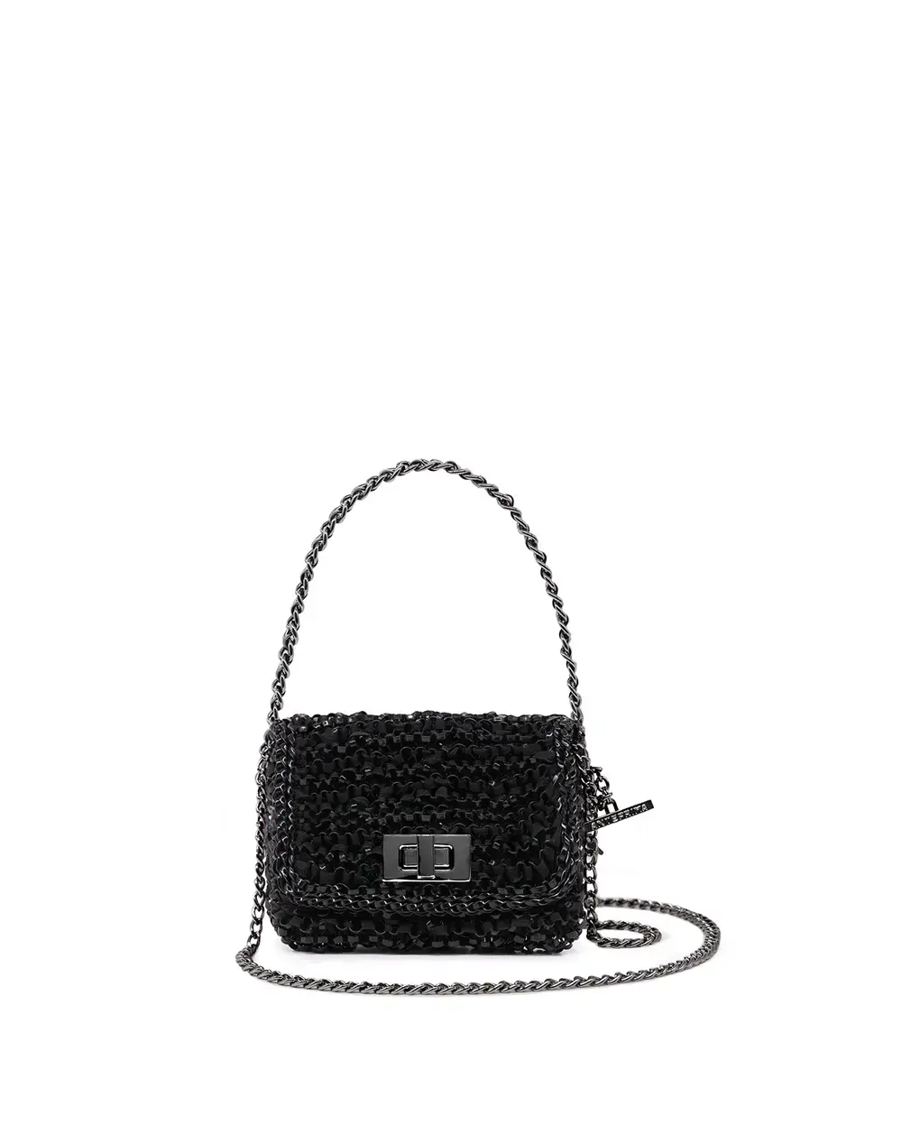 ワイヤー オルガンザ/マイクロバッグ/エナメルブラック【オンラインストア先行販売商品】