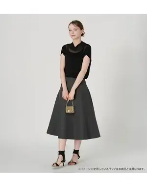 ワイヤー オルガンザ/マイクロバッグ/エナメルブラック【オンラインストア先行販売商品】
