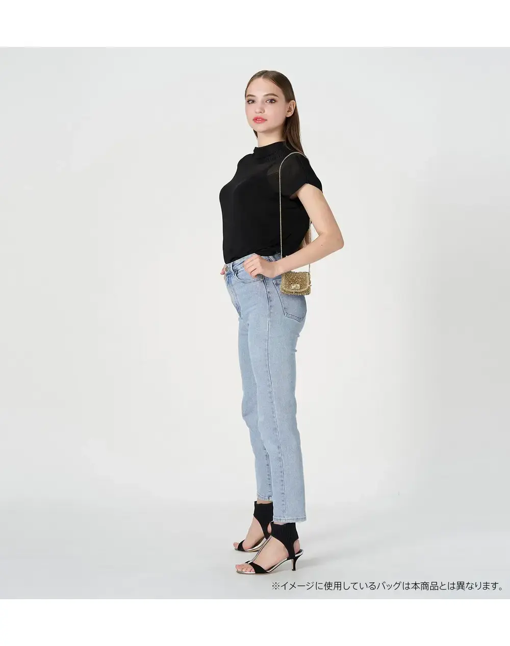 ワイヤー オルガンザ/マイクロバッグ/パウダリーピンクシルバー【オンラインストア先行販売商品】