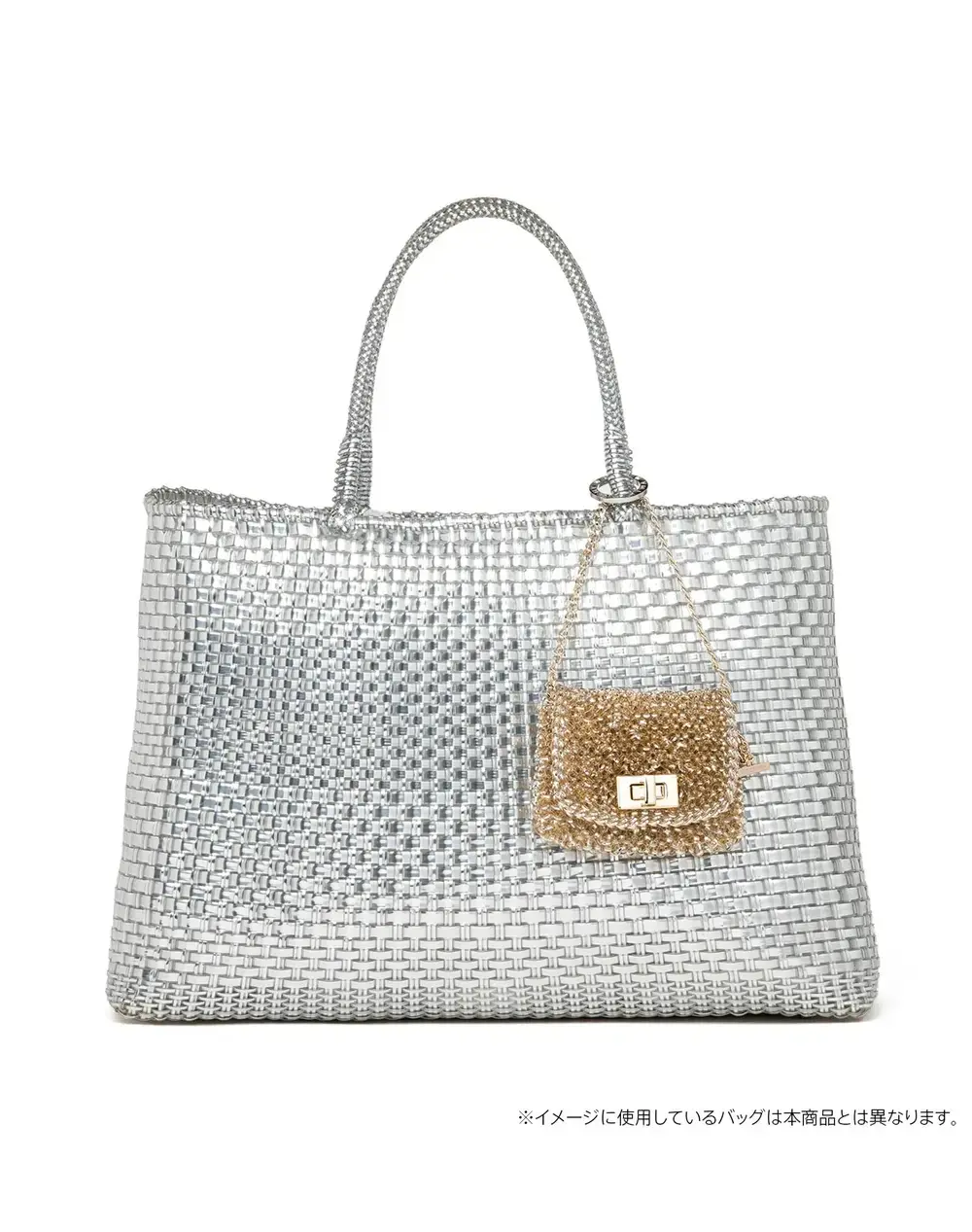 ワイヤー オルガンザ/マイクロバッグ/パウダリーピンクシルバー【オンラインストア先行販売商品】