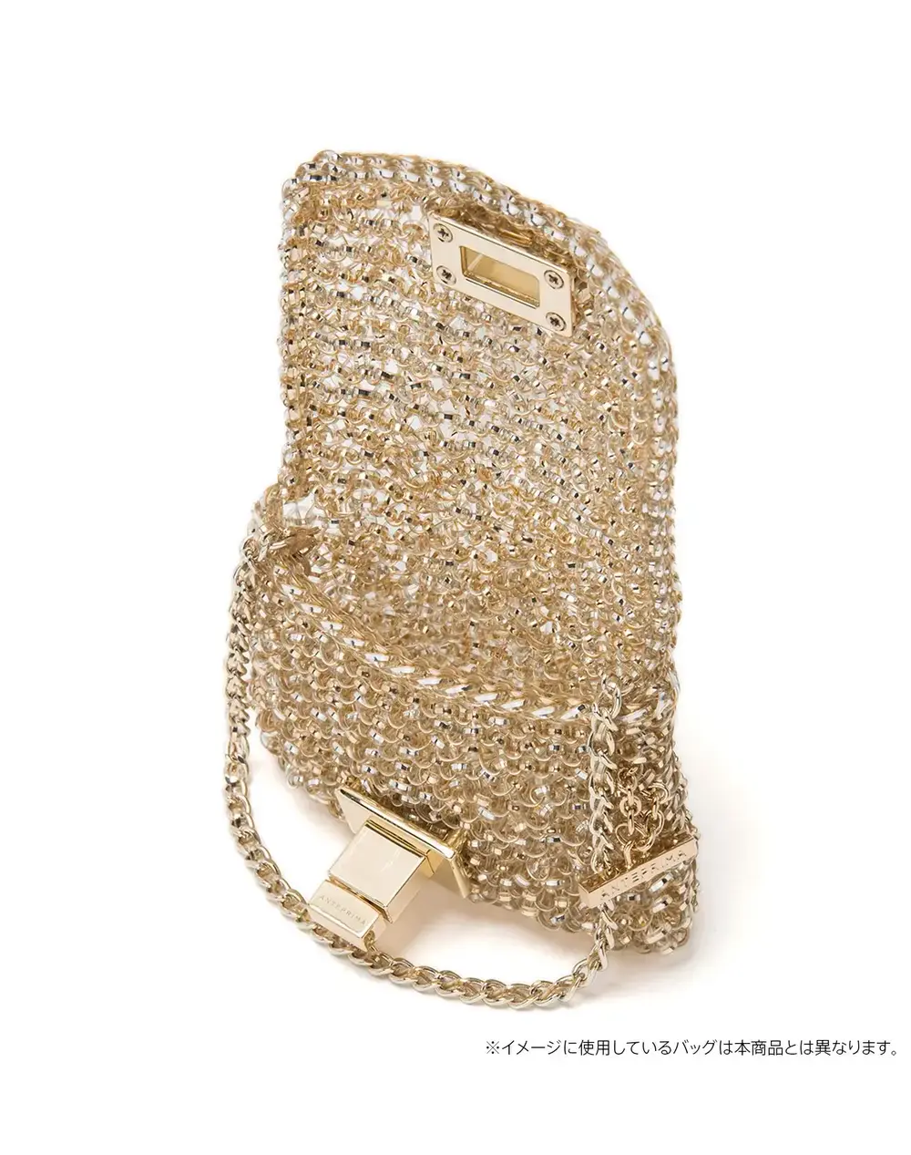 ワイヤー オルガンザ/マイクロバッグ/グリーングレーシルバー【オンラインストア先行販売商品】