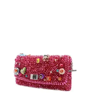 ミカ ニナガワ/フラットポーチ/フクシアピンク【一部店舗販売商品】