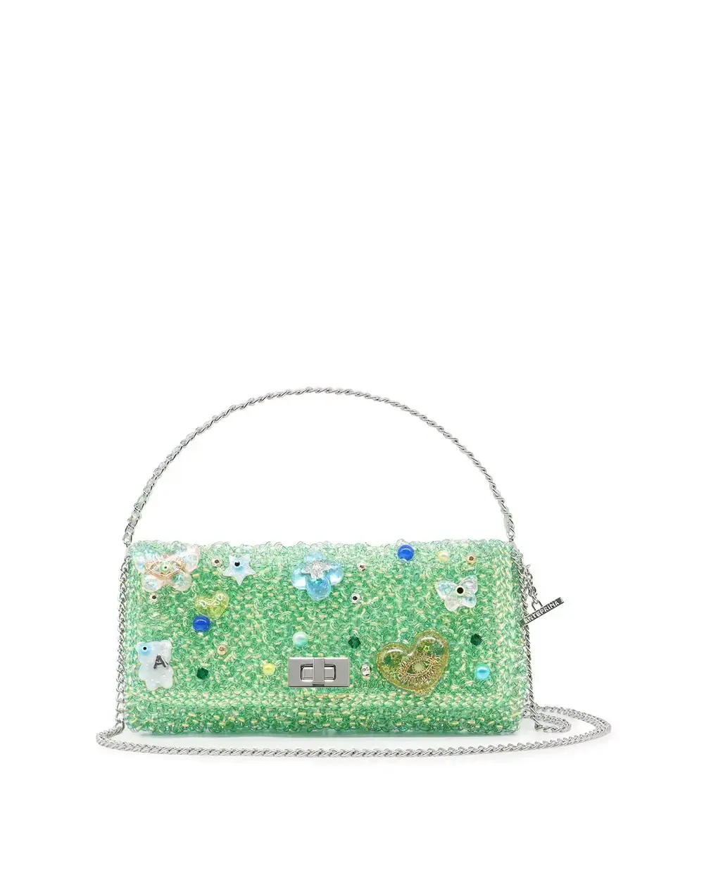 ミカ ニナガワ/フラットポーチ/ステッラグリーン【一部店舗販売商品】
